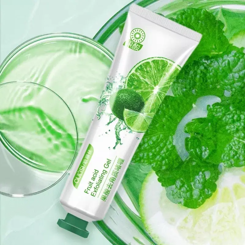 OULISI Fruit Acid Exfoliating Gel 30g Facial Glowing Blackhead Cleaner Body Exfoliating