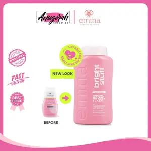 Emina Bright Stuff Loose Powder 55 g - Bedak Tabur Cerah Instan