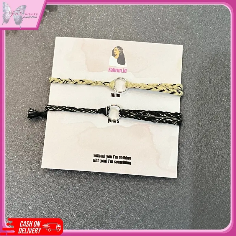 Gelang tali benang simple gelang handmade couple motif abstrak bahan benang premium langsung kirim Bracelets 0