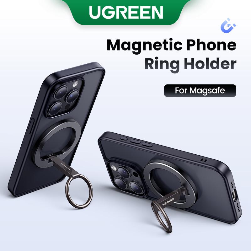 Tay Cầm Giá Đỡ Nhẫn Nam Châm Magsafe, UGREEN, Giá Chân Đế Điện Thoại Vô Hình Tương Thích Với iPhone 15 Pro Max Và Samsung S24 Ultra, Mẫu: 25355