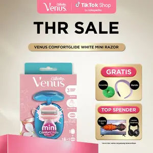 [Free Ramadhan Gift] - [BARU] Gillette Venus Mini Comfortglide White Tea Razor 3 Mata Pisau