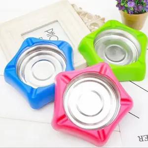 Asbak stainless motif bintang warna warni / asbak bintang stainless warna Plastik