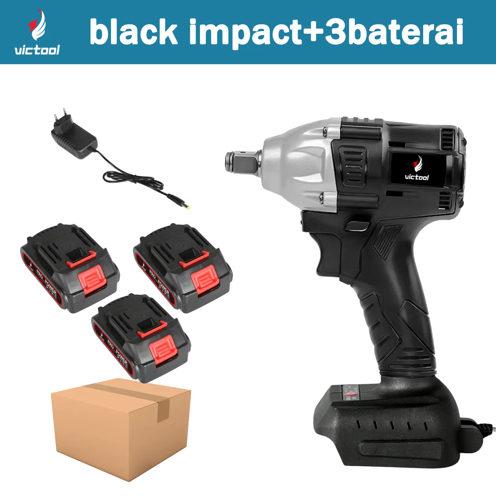 black impact+3baterai