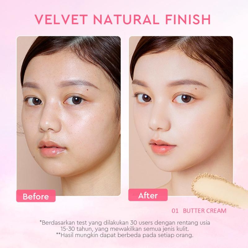 Glad2Glow G2G Perfect Blurring Powder Foundation Make Up Bedak Cushion BB Cream CC Cream 2