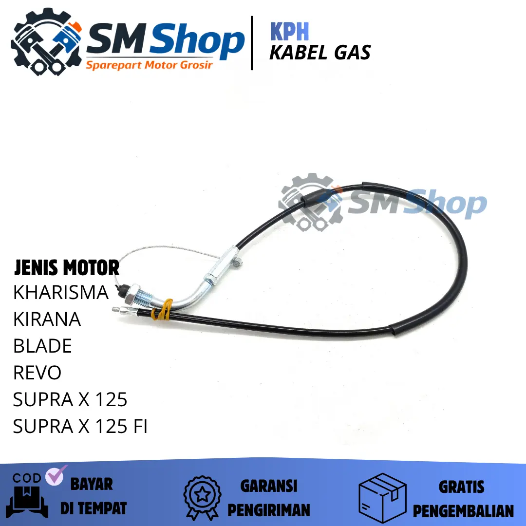 KPH KABEL GAS THROTLLE KHARISMA / KIRANA / SUPRA X 125 / REVO / KABEL GAS / TALI GAS / CABLE GAS