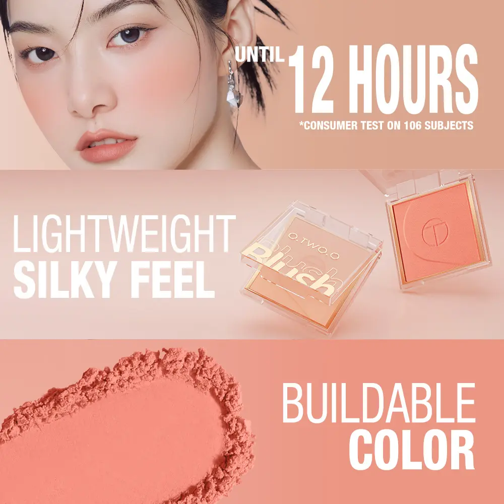 O.TWO. O Silky Rejuvenating Blush Monochrome Contour Blush Lifting Complexion Rouge Contour Makeup