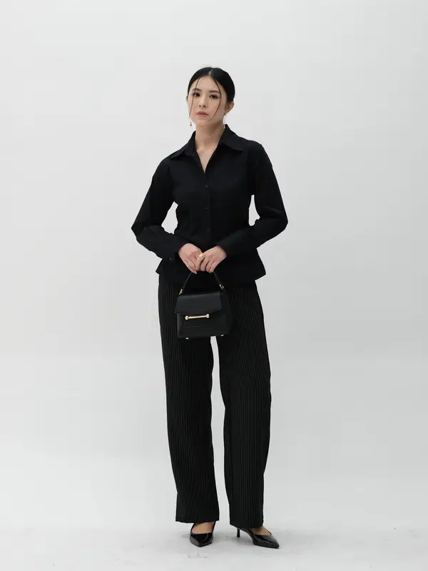 Kemeja Fitted Wanita | Katherine Shirt | HULM 5