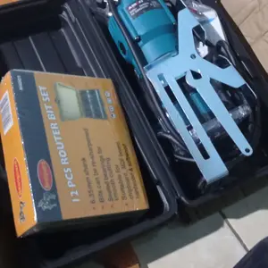 RETTO Mesin Trimer KAYU - profil kayu - paket mesin profil plus 12 pcs mata mesin propil lengkap