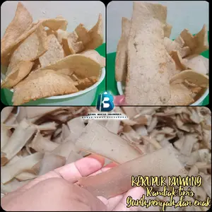 kerupuk bawang/rambak tipis/rambak tepung tapioka/karak/rambak solo mentah 1kg bakul murah Indonesia