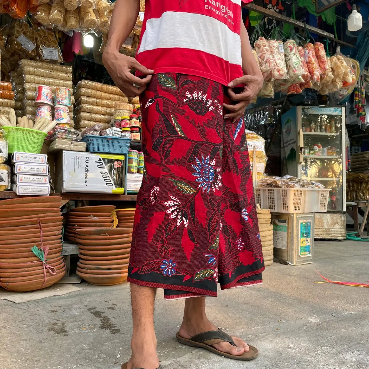 SARUNG MARLENA MADURA/SARUNG WANITA/SARUNG PRIA KHAS MADURA (SUDAH. DI JAHIT) Muslim