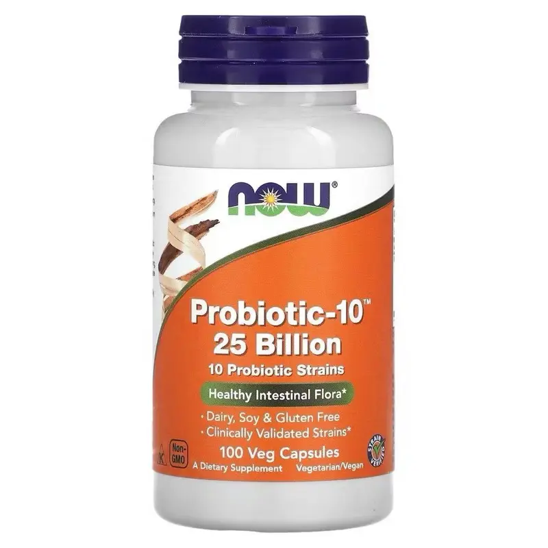 [SG] NOW Foods Probiotic-10 25 Billion 100 Veg Caps
