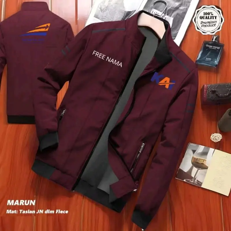 JAKET CUSTOM  RUBY WATERPROOF JAKET BOLAK BALIK FREE NAMA 4