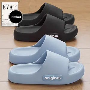 Sandal Selop Pria Wanita Bahan Karet Lembut Tidak Bau Model Terbaru Santai Lembut Tahan Lama