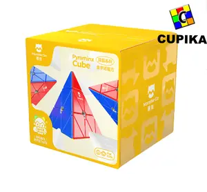 Cube Magic Puzzle Pyraminx Gan Monster Go MG Piramid 3x3x3 Stickerless 3x3 Cube Games