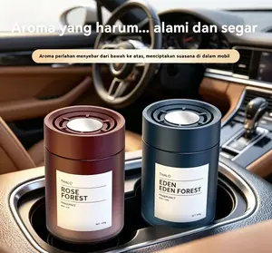Pengharum wangi mobil modern dengan desain minimalis estetis. Mudah diganti isi ulang, tahan penggunaan jangka panjang, membersihkan udara kabin kendaraan untuk pengendara sehari‑hari.