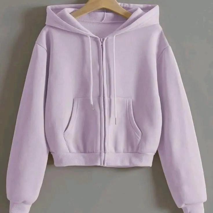 Attar Style Hoodie Zipper Crop Top Jaket Wanita Kekinian Baju Cewek Sweater Crewneck Bahan Fleece Lembut 240gr Tangan Panjang Tebal Basic Stylist Gold Oversize Red Topi Nyaman Keren Jumper 7