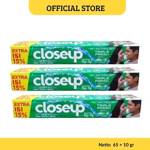 Paket Hemat 3Pcs Close Up Pasta Gigi 72Gram