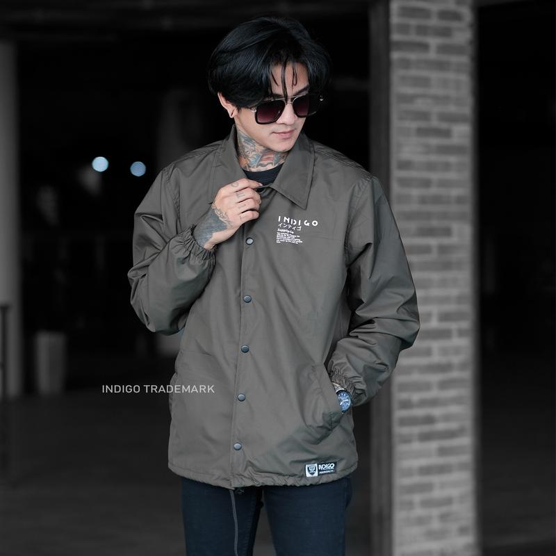 JAKET PARASUT COACH PRIA JEPANG Logo Sablon 8