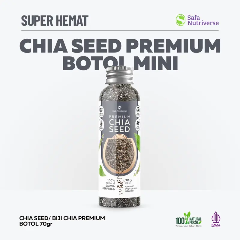 Black Chia Seed Premium Organik Meksiko Biji Chia Wijen Hitam Sesame 7