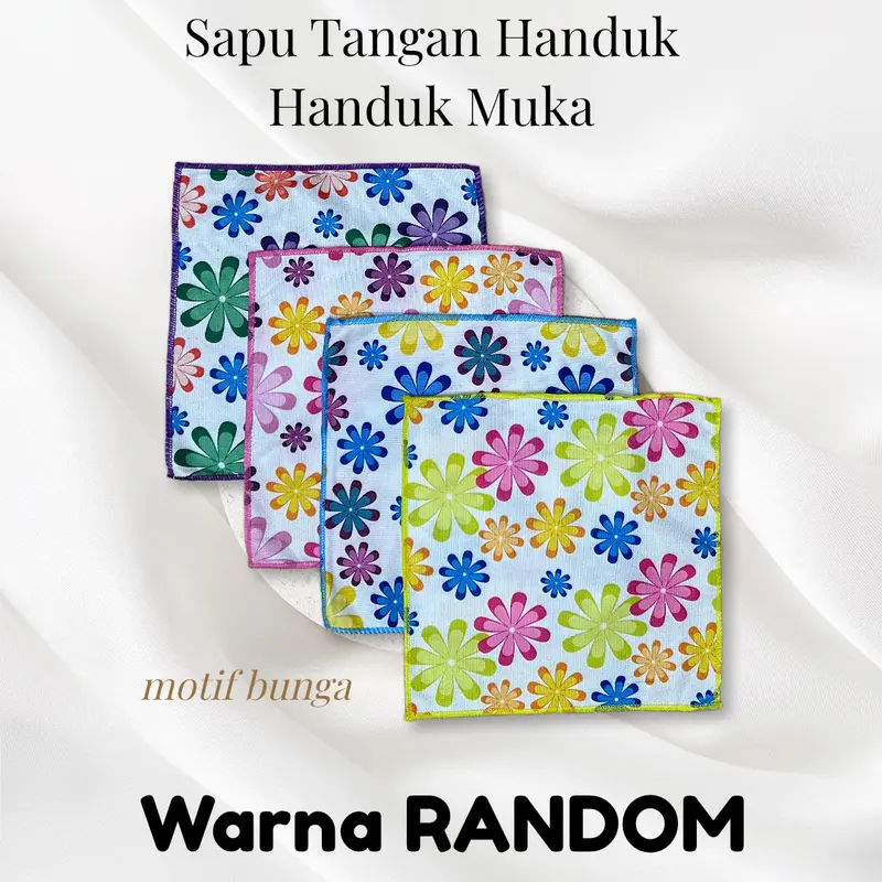 BAYIe - 3 Pcs Sapu Tangan Handuk/Handuk muka/Lap Mulut Anak Motif RANDOM 3