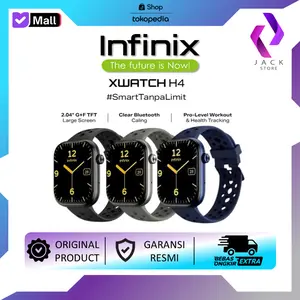 Infinix Smartwatch XW 4L - Jam Tangan Pintar Asli 100% Baterai 300mAh, Tahan Air IP68, Display 52mm HD, Mode Olahraga, Garansi 12 Bulan