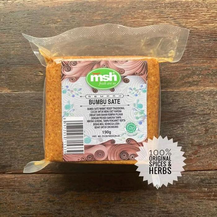 Gambar Bumbu Sate Kacang Enak 190gr dari MSH REMPAH Kota Administrasi Jakarta Selatan Tokopedia