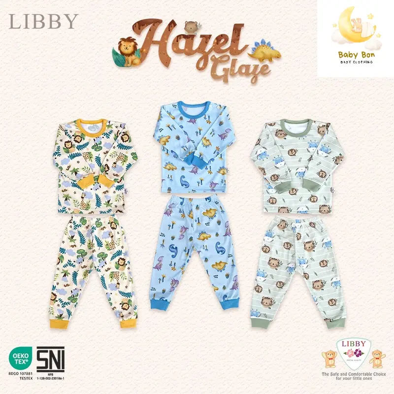 LIBBY Setelan Piyama Anak Perempuan Motif Lovely & Daisy  (1 stel) 4