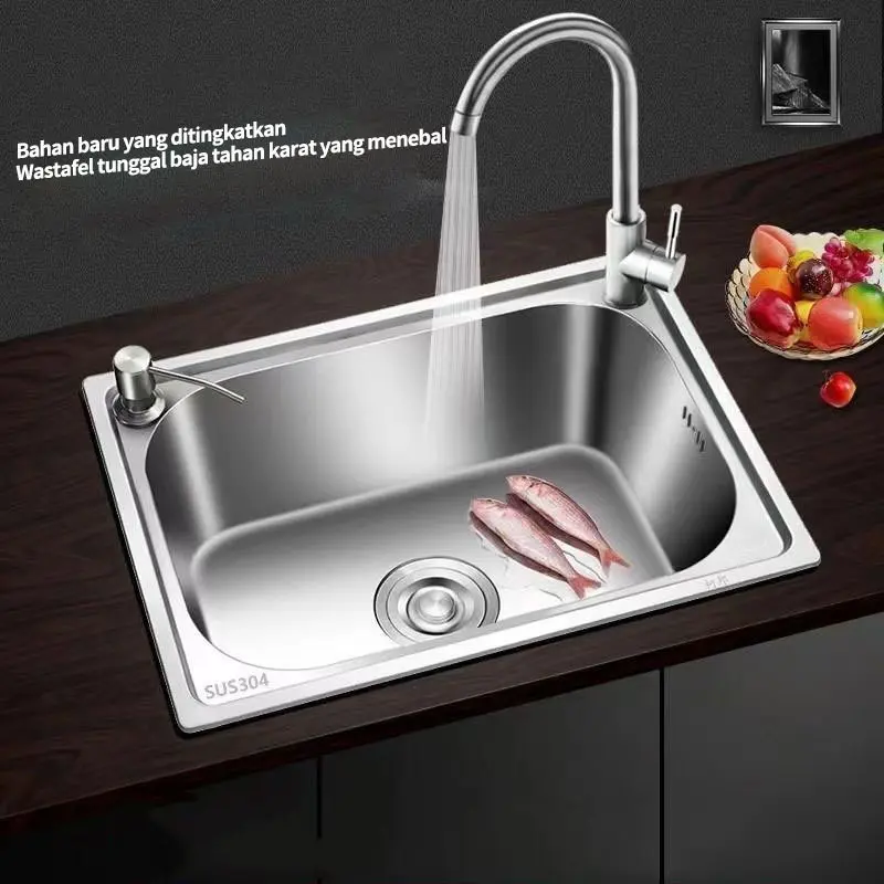 Bak Cuci Piring Stainless Peark 50*45  Cuci Piring Stainless/ Sink/ Kitchen Set/  Cuci Piring Minimalis wastafel