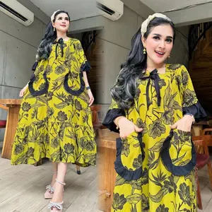 Daster Rayon Polos Model Terbaru Lady Dress LD 125 Jumbo