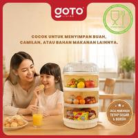 Gambar [Pre-Order] Goto Living x Ci Suan Goto [COD] Queen Tudung Saji Rantang Rak Makanan Susun Food Organizer Bertingkat Multifungsi 3 SUSUN 4 SUSUN#CR - 4S WHITE dari Goto Living Kota Tangerang 4 Tokopedia