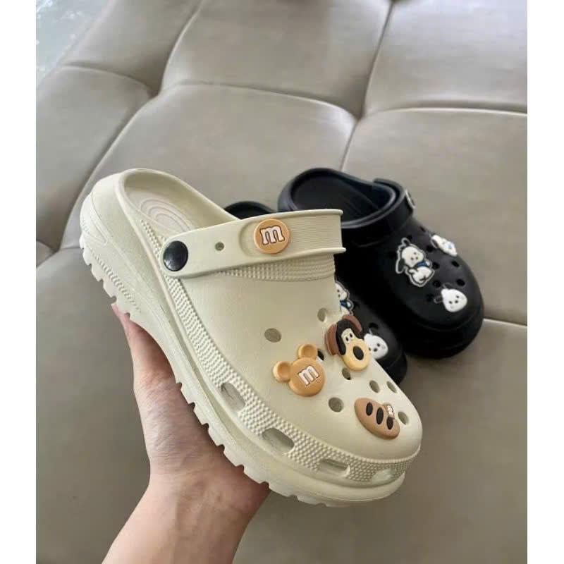 Dép Sục Nữ Đế Cao 5 Cm Dép Bánh Mì Nữ Chất Liệu Eva Chống Nước Chống Trơn Trượt