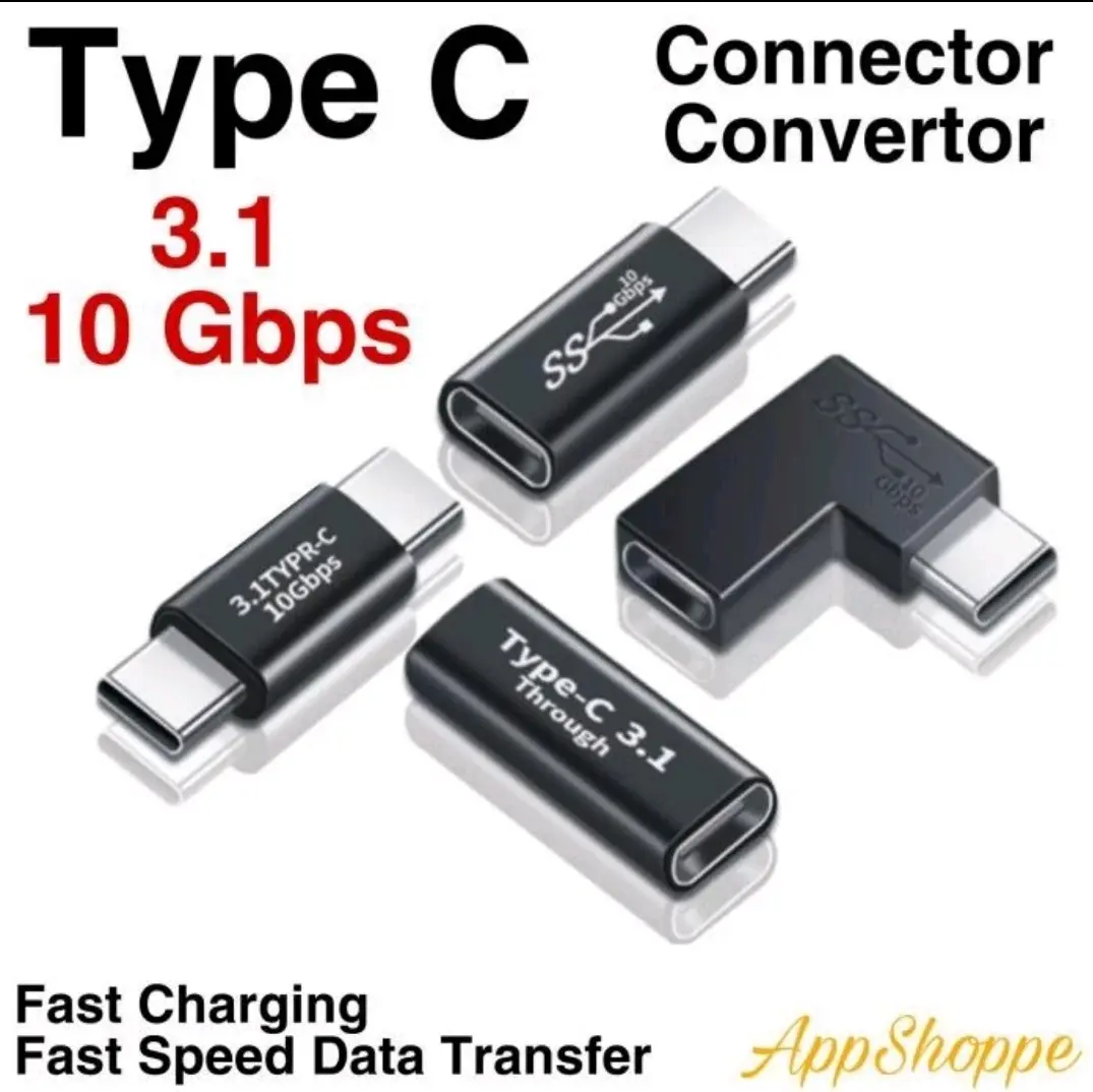 USB C to USB C Fast Charging 10Gbps 3.1 Data Adapter Type C to Type