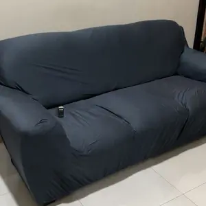 DESOWOCO Cover Sofa Sarung Sofa Elastic Elastis Anti Selip Pattern Polos Seater 1/2/3/4 Seater rbantal sofa Cushion Protector Covers