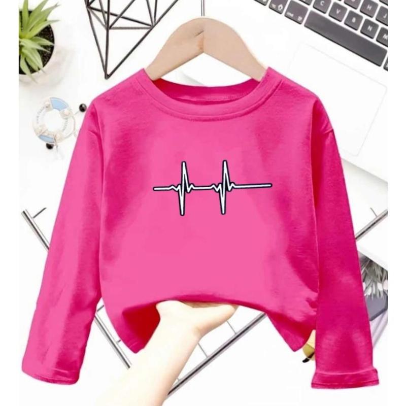 SKF-ATASAN ANAK KAOS DETAK JANTUNG LENGAN PANJANG UNTUK 1-10 THN / ATASAN ANAK / KAOS ANAK / T-SHIRT / KAOS UNISEX / TRENDY / KEKINIAN / KATUN 4
