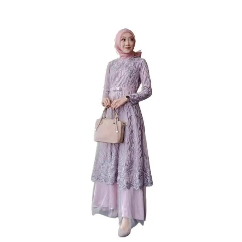 MAXI ALMIRA / 4 UKURAN / M / L / XL / XXL / GAMIS KONDANGAN / GAMIS TILE MUTIARA / FASHION GAMIS WANITA Panjang Dalaman Muslim Pita Dress Pesta Kombinasi Remaja 8