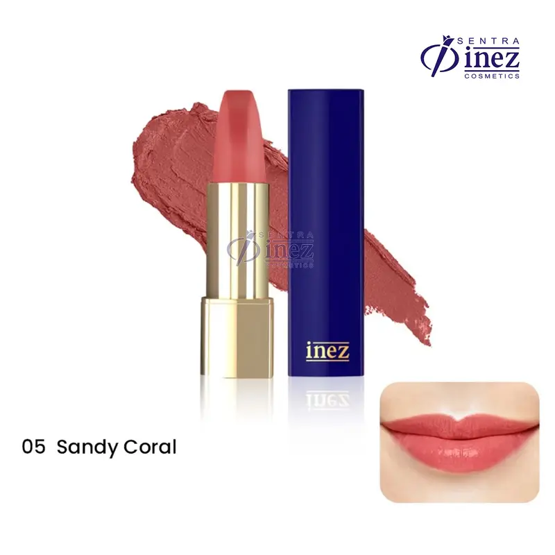 INEZ Lipstick Color Contour Plus Lipstik Matte Gloss Pewarna Bibir Lasting 5