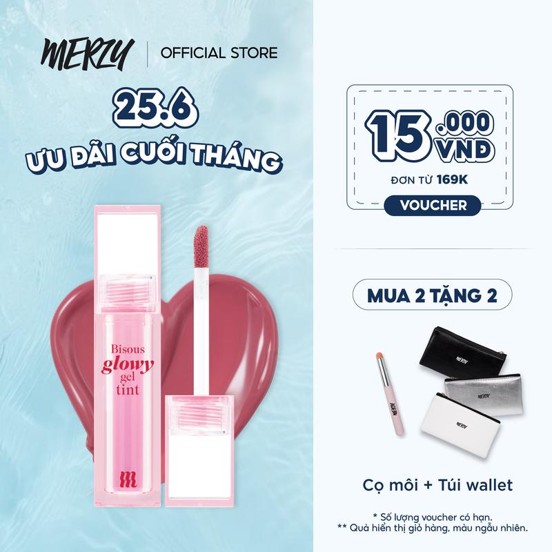 Son Bóng Pha Lê Merzy Bisous Glowy Gel Tint 4g