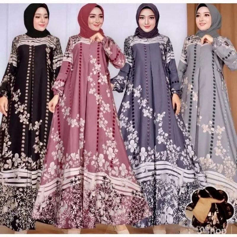 Gamis hayget VIRAL TREND TERKINI dengan motif TERLARIS SELENA
