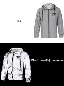 Chaqueta de ciclismo para hombre con tela reflectante, equipo de seguridad de alta visibilidad para ciclismo, diseño duradero y cómodo para hombres