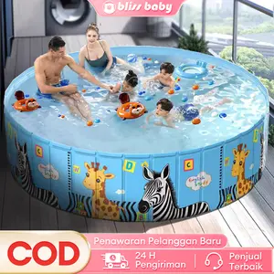 Kolam Renang Anak Jumbo Lipat Kolam Renang Bayi Cocok Untuk 1-10 Orang Family Swimming Pool For Kids