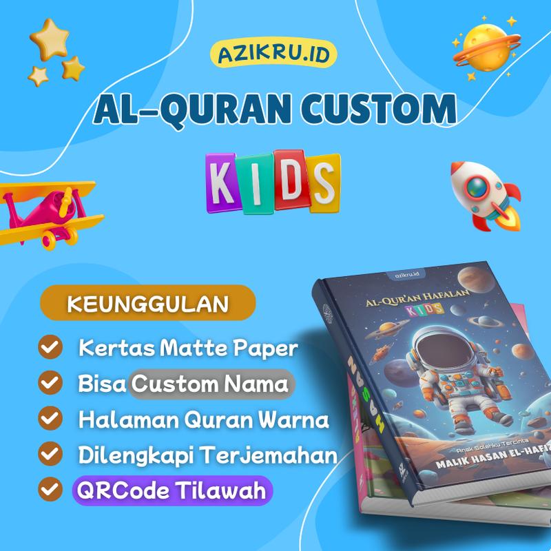 Alquran Custom Nama Anak Azikru / AlQuran Junior / Al-Quran Hafalan Kids 4
