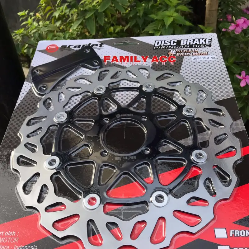 SCARLET - PIRINGAN CAKRAM BESAR 300MM COPY PSM/ TDR FREE BREKET JUPITER MX NEW/MX OLD/ VEGA R NEW/ VEGA ZR/ JUP Z1 ( ROBOT) / JUPITER Z / VEGA R LAMA / FIZR SCARLET RACING ORIGINAL 2