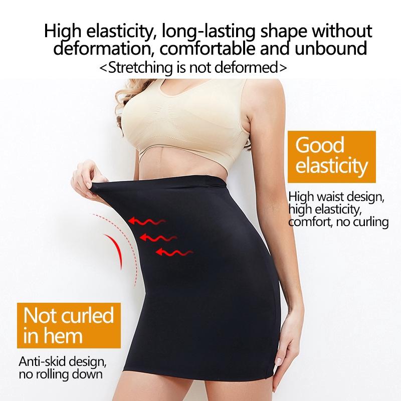 Váy Nửa Trượt, Dành Cho Phụ Nữ, Định Hình, Cạp Cao, Váy Lót, Dụng Cụ Định Hình Cơ Thể, Nâng Mông Women Kem 4