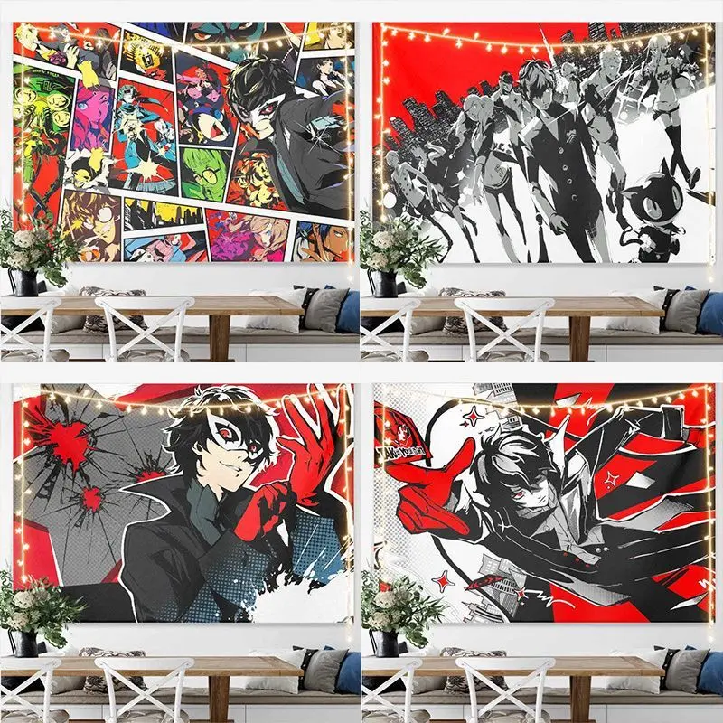 Kain Latar Belakang Persona Anime Kain Gantung Dinding Dua Dimensi Hadiah Kain Dinding Dekorasi Kamar Tidur Siswa