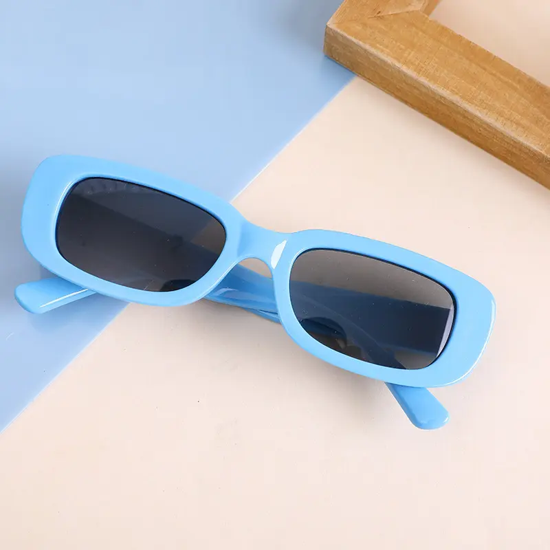 Kính Râm Trẻ Em Gọng Vuông Retro, Chống Nắng Ngoài Trời, Chụp Ảnh Du Lịch 3