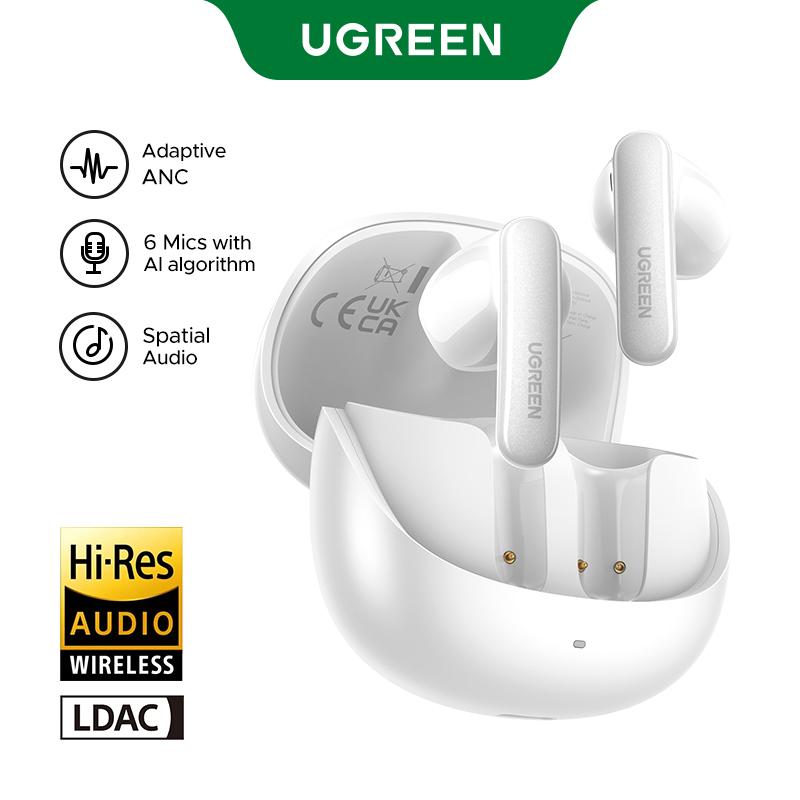 UGREEN Lightbuds Pro, Tai nghe không dây, Hỗ trợ ANC thích ứng, Hi-Res & được chứng nhận LDAC, Bluetooth 6.0, Hỗ trợ âm thanh không gian, Tương thích với iPhone 16 Pro Max, iPhone 15 14 13, Samsung S25 Ultra, HUAWEI SKU: 65385