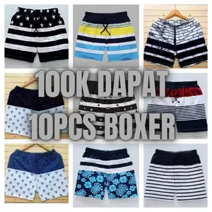 PAKET USAHA BOXER 10 PCS 100K Celana Boxer Karakter Pria & Wanita Bahan Cotton Premium Desain Sablon Fullprint Ukuran All Size Fit 26-36 Kualitas Standard Distro Dalam Underwear Pakaian Pendek