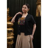 Gambar NONA RARA - Stacato Suksma T5161, Baju kerja batik blouse wanita modern - ALL SIZE dari Nona Rara Batik Kota Administrasi Jakarta Timur 2 Tokopedia