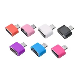 OTG Mini Adapter Micro USB Male ke USB Female Warna Warni