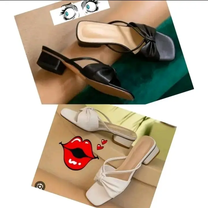 Sandal Wanita Kekinian Hak Tahu 3cm Kokop Tali polos jalan